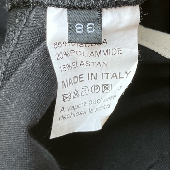 l'altra moda black low cut midi evening dress size 38 - Picture 3 of 4